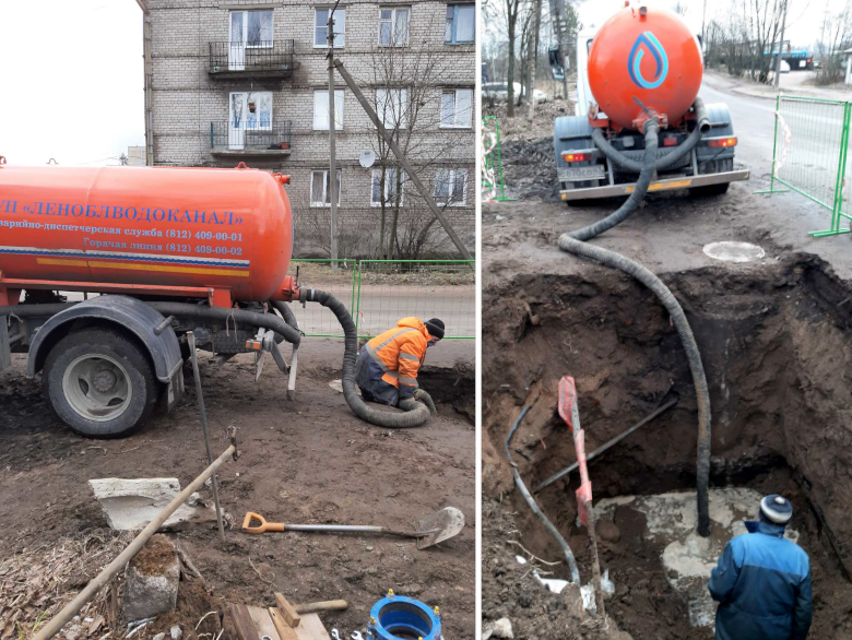 ПУ Выборгского района отремонтировали трубы холодного водоснабжения