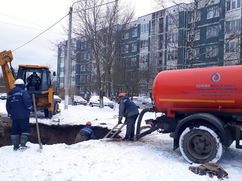 В Сланцах на ул. Ленина отремонтирован водопровод